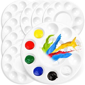 Paint Palettes 8 PCS Pumpkin Painting Kit Empty Watercolor Palette Back to School Gifts for Students Wet Palette Acrylic Paint Palette Paint Tray Palette Painting Oil Paint Palette Paint Supplies