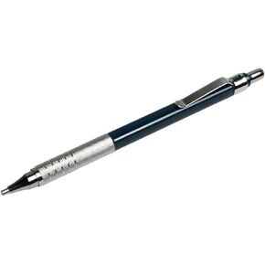 PIPER Quadrata Metal Mechanical Pencil 0.5mm with Erasers and HB #2 Lead Refills for Art, Sketching, Writing, Drafting (4 colors) (Satin Silver)