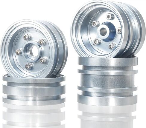 مجموعة حافة عجلة من الألومنيوم محور عجلة لجراد تاميا، الدبور، الضفدع العظيم، بطل باجي، هجوم سريع، أجزاء ترقية عربات التي تجرها الدواب (فضي) in Kuwait