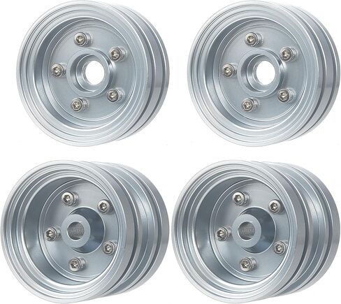 مجموعة حافة عجلة من الألومنيوم محور عجلة لجراد تاميا، الدبور، الضفدع العظيم، بطل باجي، هجوم سريع، أجزاء ترقية عربات التي تجرها الدواب (فضي) in Kuwait