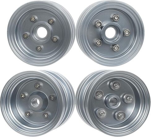 مجموعة حافة عجلة من الألومنيوم محور عجلة لجراد تاميا، الدبور، الضفدع العظيم، بطل باجي، هجوم سريع، أجزاء ترقية عربات التي تجرها الدواب (فضي) in Kuwait