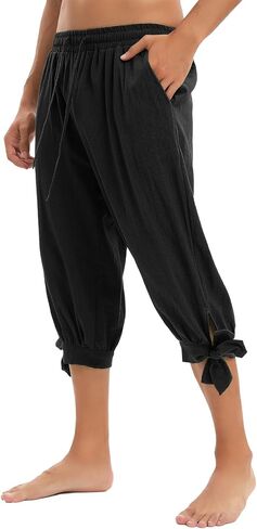 Century Star Renaissance Costume Men's Pirate Pants Pirate Shorts Medieval Ren Faire Viking NavigatorAnkle Banded Trousers in Saudi Arabia