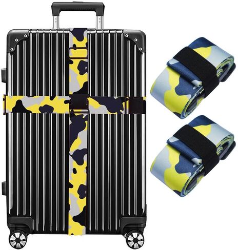 Luggage Straps for Suitcases TSA Approved Easy Pack Organized Suitcase Strap, Luggage Strap, Luggage Belt Strap, Bag Straps for Luggage. Buckle Straps Travel Accessories (Gradient Dot) in Saudi Arabia