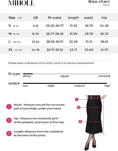 MIHOLL Women's Sequin Skirt Midi Length Stretchy Waist Office Night Out Cocktail Party Sparkly Pencil Skirts in Saudi Arabia