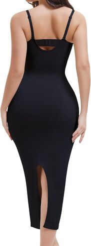 Shapewear Slip Dress for Women, Full Slip Under Dress Tummy Control Body Shaper Long Cami Dress Slimming in Kuwait