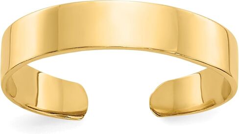 IceCarats 10K Solid Yellow Gold Adjustable Band Toe Ring Open Midi Summer Beach Jewelry in Kuwait