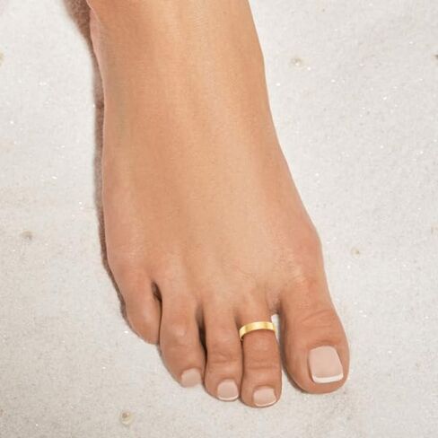 IceCarats 10K Solid Yellow Gold Adjustable Band Toe Ring Open Midi Summer Beach Jewelry in Kuwait