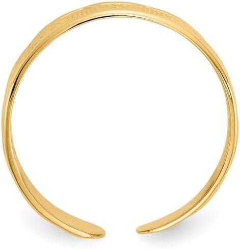 IceCarats 10K Solid Yellow Gold Adjustable Band Toe Ring Open Midi Summer Beach Jewelry in Kuwait
