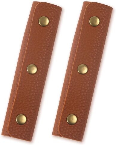 2 Pcs Luggage Handle Wrap Leather Covers Luggage Handle Grip Protector Strap for Suitcases in Saudi Arabia