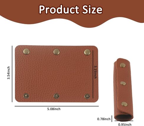 2 Pcs Luggage Handle Wrap Leather Covers Luggage Handle Grip Protector Strap for Suitcases in Saudi Arabia