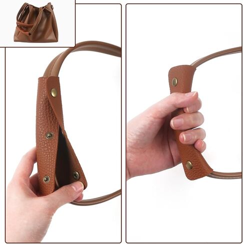 2 Pcs Luggage Handle Wrap Leather Covers Luggage Handle Grip Protector Strap for Suitcases in Saudi Arabia