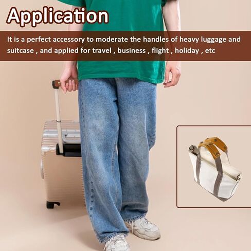 2 Pcs Luggage Handle Wrap Leather Covers Luggage Handle Grip Protector Strap for Suitcases in Saudi Arabia