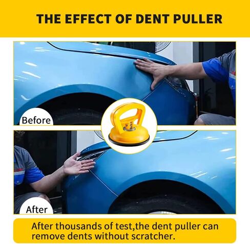 Dent Puller, Car Dent Puller Kit, 3 Pack Car Dent Puller Handle Lifter, Dent Remover Tool for Car Dent Repair, Suction Cup Dent Puller and No Paint Dent Repair Kit for Car Body Dent. (3Pcs Green) in Kuwait