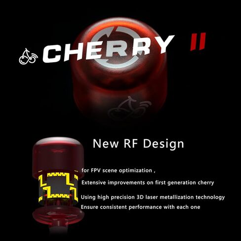 هوائي FPV RUSHFPV Cherry 2 II 5.8G هوائي 1.8dBi 123 مللي متر لطائرة FPV Freestyle Racing Drone SMA RHCP in Kuwait