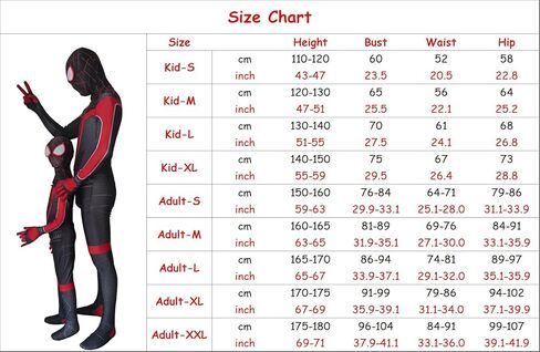 Adults/Kids Superhero Costume with a Mask Deluxe Bodysuit Sets Halloween Cosplay Jumpsuit in Saudi Arabia