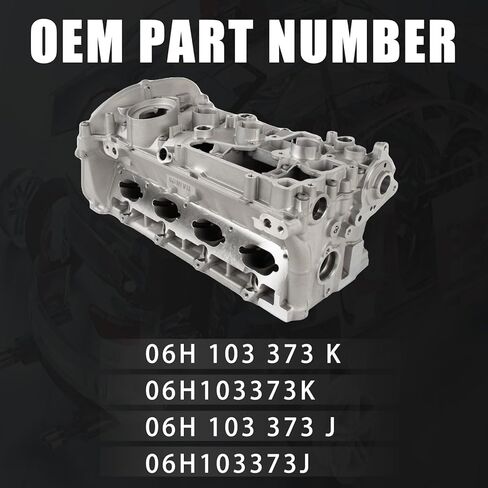 رأس أسطوانة المحرك 06H103373K متوافق مع Audi A3 A4 L4 A5 VW CC Golf Passat L4 1.8L 2008-2016 06H103373J in Kuwait