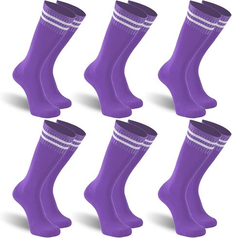 Soccer Socks Youth Kids Long Tube Football Baseball Socks Cushioned Team Socks 2/6 Pack in Saudi Arabia