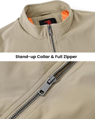 BGOWATU Men's Jacket Insulated Fall Winter jacket Zip Up Windproof Quilted Bomber Jackets Casual Warm Padded Coats in Saudi Arabia