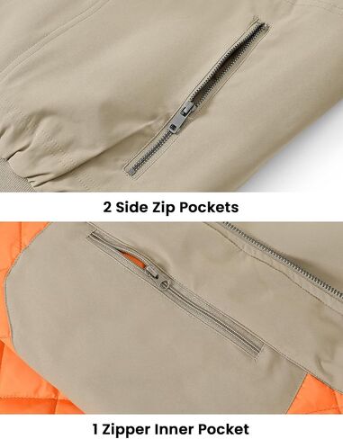 BGOWATU Men's Jacket Insulated Fall Winter jacket Zip Up Windproof Quilted Bomber Jackets Casual Warm Padded Coats in Saudi Arabia