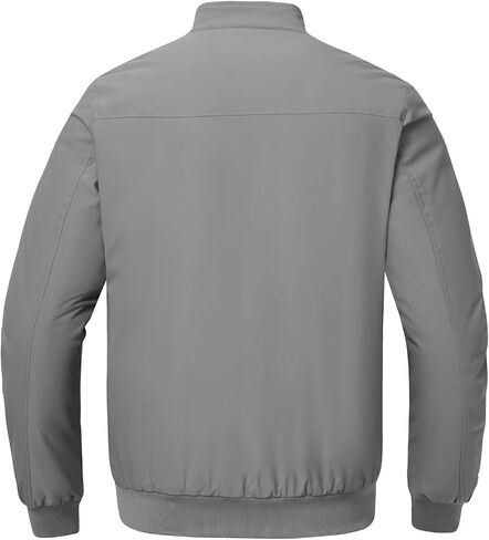 BGOWATU Men's Jacket Insulated Fall Winter jacket Zip Up Windproof Quilted Bomber Jackets Casual Warm Padded Coats in Saudi Arabia