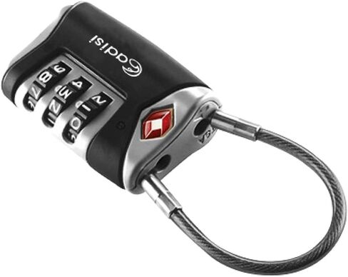 ADISI TSA Keyless Luggage Lock of Secure Privacy with Resettable Heavy Duty Zippers, Zinc and Alloy Made in Saudi Arabia