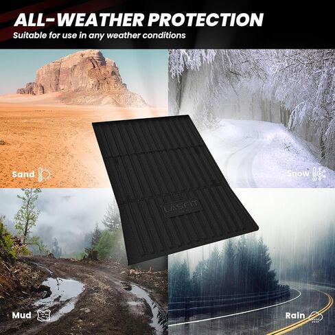 بساط سرير LASFIT لسيارة Tesla Cybertruck 2023 2024 2025 بساط سرير للشاحنة في جميع الأحوال الجوية TPE مناسب حسب الطلب لملحقات Tesla Cybertruck شديدة التحمل ومضادة للانزلاق ومضادة للماء وبطانة سرير بيك اب in Kuwait