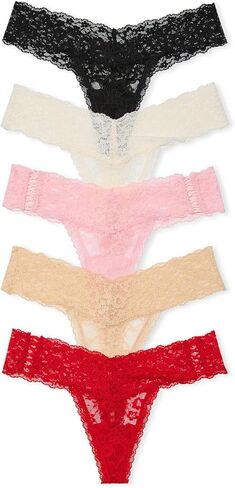Victoria's Secret Lacie Thong 5 Ct Panty Pack GEN BUNDLEC001 4YXY in Saudi Arabia