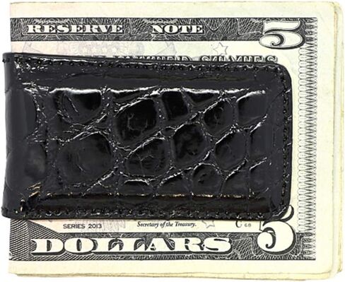 مشبك نقود مغناطيسي من جلد التمساح الأصلي من شركة Real Leather Creations - مباشرة من المصنع الأمريكي - مغناطيس قوي محمي - حامل نقود - صنع في الولايات المتحدة الأمريكية FBA498 in Kuwait