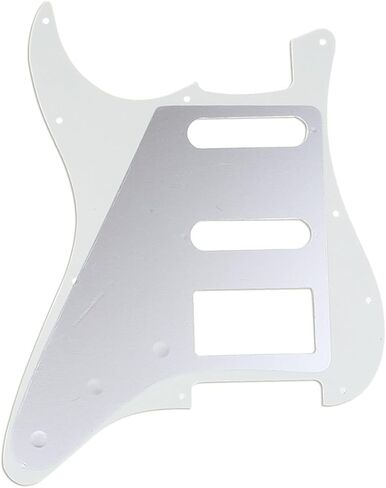 Musiclily Pro 11-Hole Modern Style Strat HSS Pickguard for American Stratocaster Guitar, 3Ply Black in Kuwait