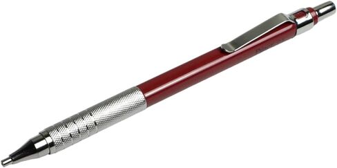 PIPER Quadrata Metal Mechanical Pencil 0.5mm with Erasers and HB #2 Lead Refills for Art, Sketching, Writing, Drafting (4 colors) (Satin Silver) in Saudi Arabia