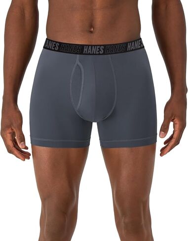 ملابس داخلية قصيرة للأداء من Hanes للرجال، حقيبة دعم كاملة، عادية، جذع، وساق طويلة، 3 عبوات in Kuwait