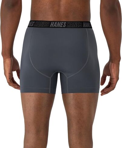 ملابس داخلية قصيرة للأداء من Hanes للرجال، حقيبة دعم كاملة، عادية، جذع، وساق طويلة، 3 عبوات in Kuwait