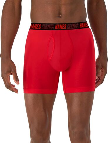 ملابس داخلية قصيرة للأداء من Hanes للرجال، حقيبة دعم كاملة، عادية، جذع، وساق طويلة، 3 عبوات in Kuwait