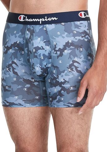 Champion Men's Underwear Boxer Briefs, Total Support Pouch, Cotton Stretch, 3-Pack in Saudi Arabia