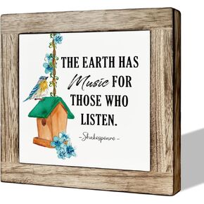 Inspirational Wood Sign, Wooden Box Signs for Home Decor, Easter Door Sign, Christian Wall Decor, Easter Decor, Farmhouse Decor, Religious Decorations for Home Living Room, He is Risen, Hallelujah