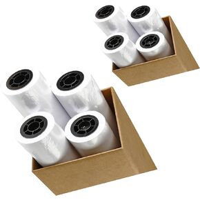 8 Rolls 24" X 150' 24-Inch X 150 Foot 20lb Bond Paper 2" Core | Ink Jet Bond Paper Rolls | Ultra-White