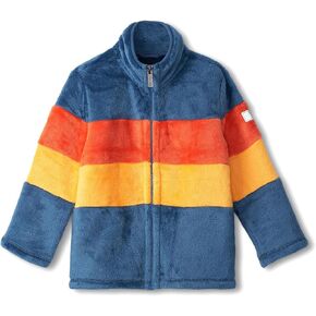 Hatley Boys' Koi Colour Block Fuzzy Fleece Zip-up (Toddler/Little Big Kid)