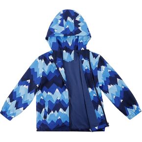 ESTAMICO Boys' Fashion Fleece Jackets Kids Winter Hooded Coat Windproof Rain Resistant Windbreaker