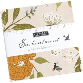 Enchantment Charm Pack by Sweetfire Road; 42-5" Precut Fabric Quilt Squares