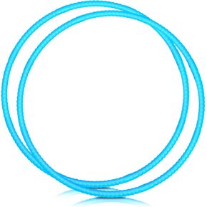 2 Pcs Toy Hoop Exercise Hoop Detachable Adjustable Plastic Toy Ring Playground Equipment for School Colored Circles Exercise Ring for Teens Dog Agility Equipment(White,23 Inch)