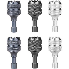 6pcs Drone Controller Sticks, Mini Drone Controller Thumb Sticks Drone Joystick Replacement Compatible with DJI Mini 3 Pro DJI RC Smart Controller Accessories(Silver Black Blue)
