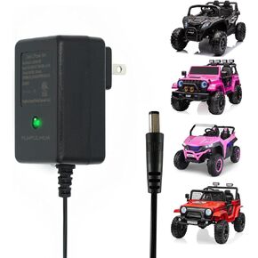 24V Charger for Ride on Toys 24 Volt Battery Charger for Disney Princess Carriage, Toyota Tundra, SUV Ride-Ons Car Supply Power Adapter