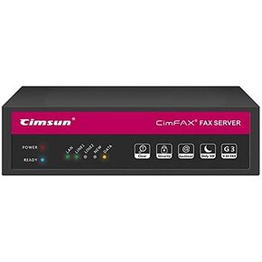 CimFAX T5S Fax Server Two-Port Fax2email Remote login All-in-one Fax System 200 Users Send/Receive Fax from PC/Phone/Mac V.34 High Speed Fax Modem (16GB)