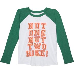CHASER Boy's Hut One Hut Two Gauze Jersey Baseball Tee (Toddler/Little Kids)