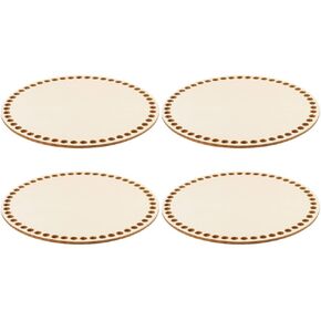 ARTIBETTER 4pcs Cross Stitch Fixed Frame Bag Wood Base Crochet Bag Bottom Yarn Bag Shaper Base Wooden Basket Bottoms for Crochet Base Basket Weaving Caning Material Bag Base All Supplies Bags