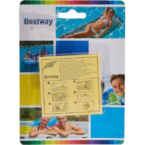Bestway 62068 Heavy Duty Inflatsbles Repair Patch-Transparent, 6.5 x 6.5 x 0.1 cm