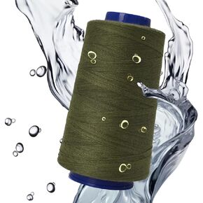 Waterproof Sewing Thread 1000-Yard 300D/3 Tex 90 Heavy Duty Extra Strong Thread for Sewing Machines,Hand Stitching and Quilting All Purpose (Beige)