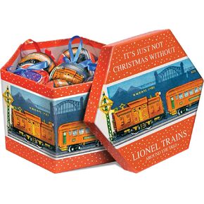 Lionel Trains Pre-War Ornament Gift Box, 3" diameter (75mm)(921011)