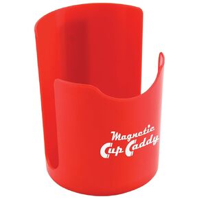 Master Magnetics Magnetic Cup Caddy - Keep Your Favorite Beverage at Hand, 3.3" Inner Diameter, 4.625" Height, Red, 07582