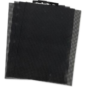 4 Pcs 14 CT Black Plastic Mesh Canvas 11 x 8.2 Inch Plastic Mesh Canvas Sheets for Embroidery Crochet DIY Crafts Projects